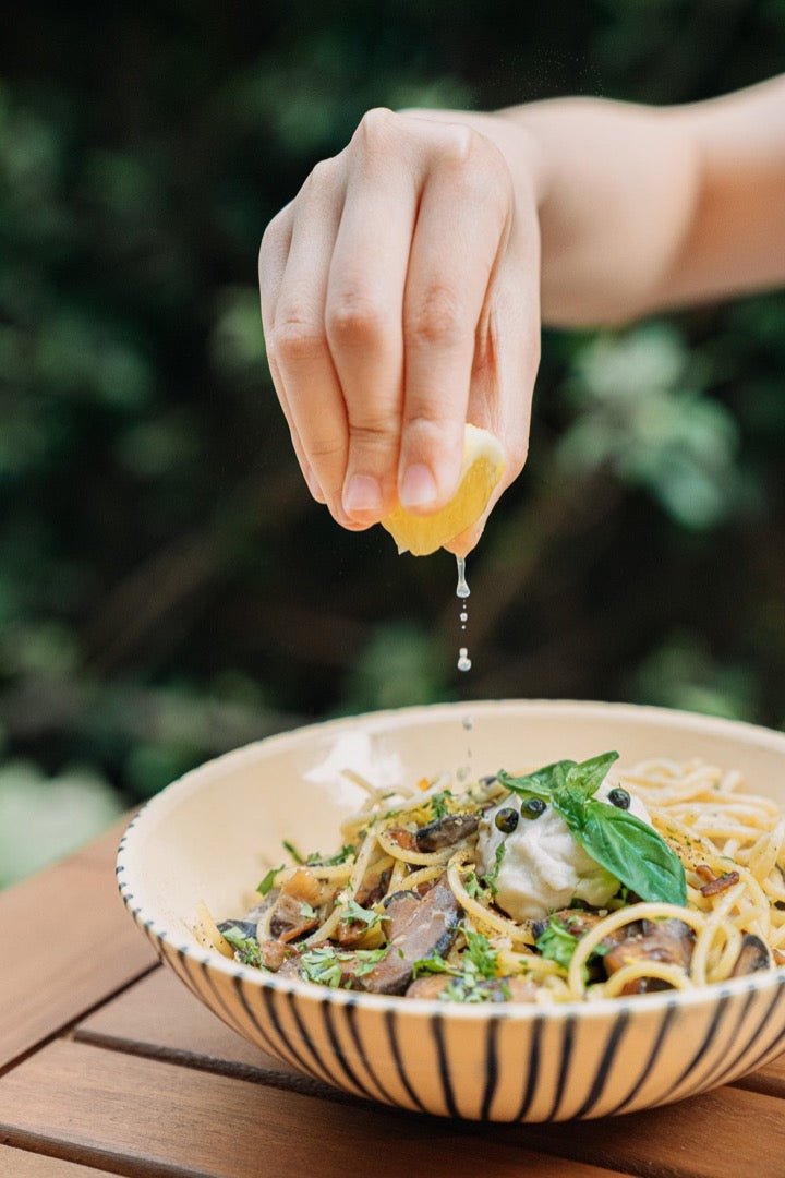 Kashew Mushroom Pasta - Kashew Cheese Deli