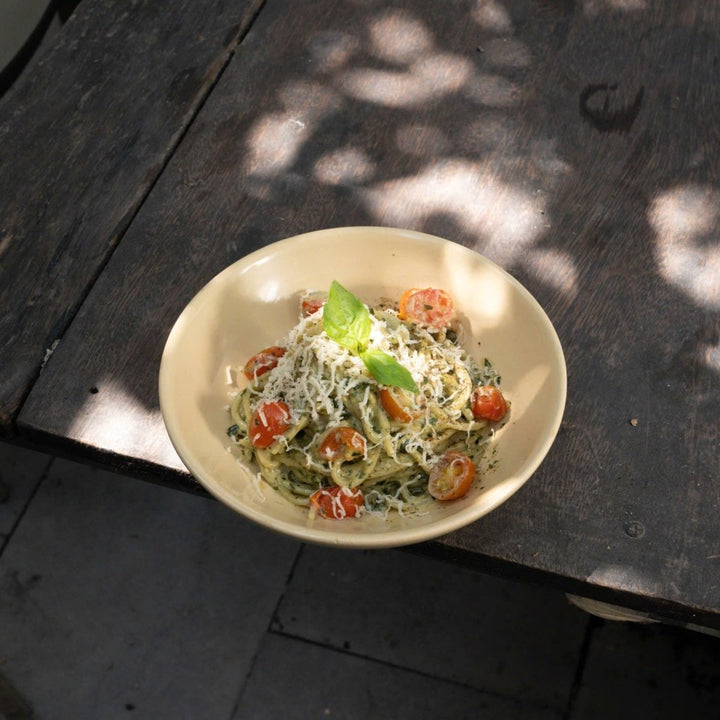 Kashew Pesto Pasta - Kashew Cheese Deli