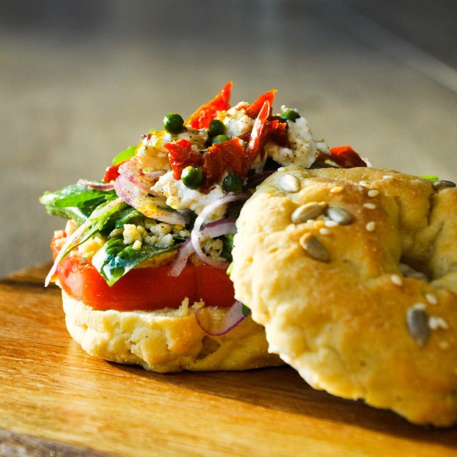 Gluten - Free Bagel Sandwich - Kashew Cheese Deli