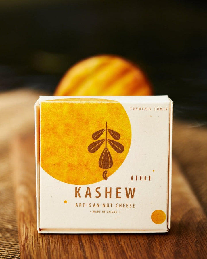 Kashew Aged Cheese – Turmeric & Cumin - Vegan Aged Cheese Made From Organic Cashew Nuts