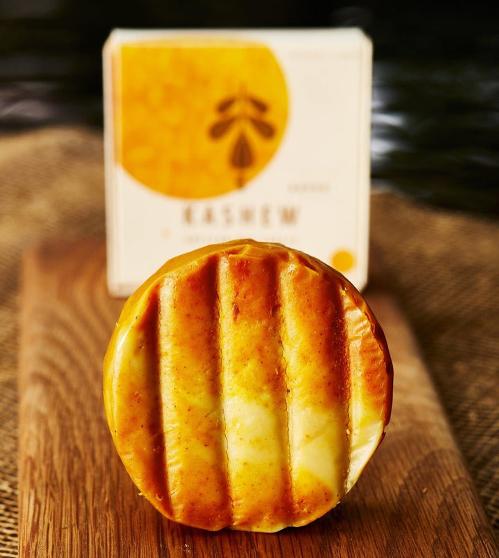 Kashew Aged Cheese – Turmeric & Cumin - Vegan Aged Cheese Made From Organic Cashew Nuts