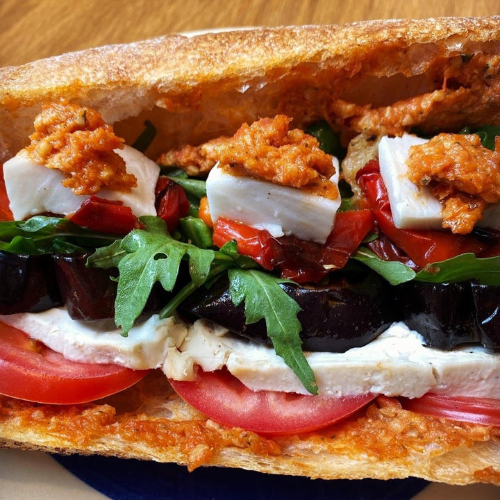 Pesto Rosso Sandwich - Kashew Cheese Deli