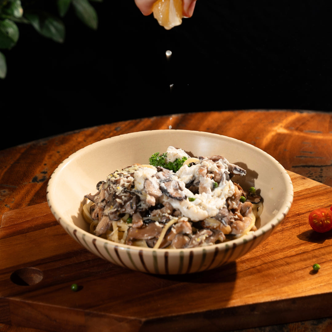 Lemon Mushroom Pasta