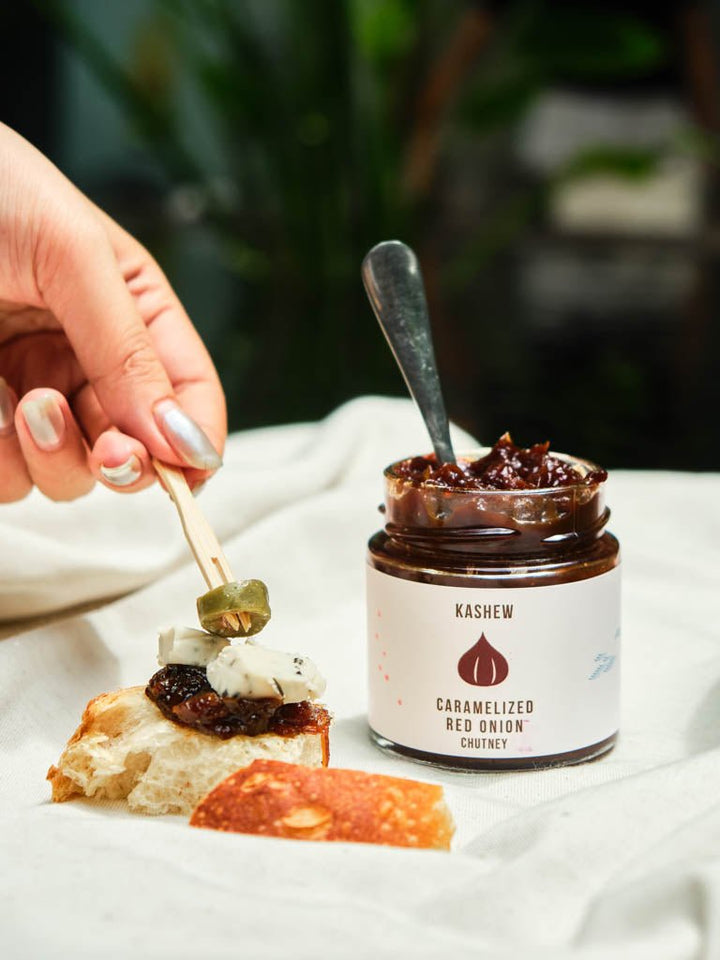 Caramelized Red Onion Chutney - Kashew Cheese Deli
